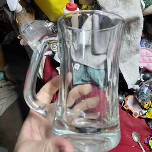 Mexican Clear Glass Beer Mug